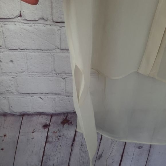 Eileen Fisher Silk Mandarin Collar Button Down Tunic - Picture 6 of 16